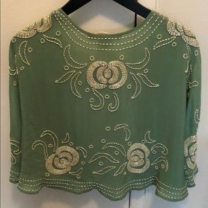 Stunning French Connection Beaded Capelet/Shrug
